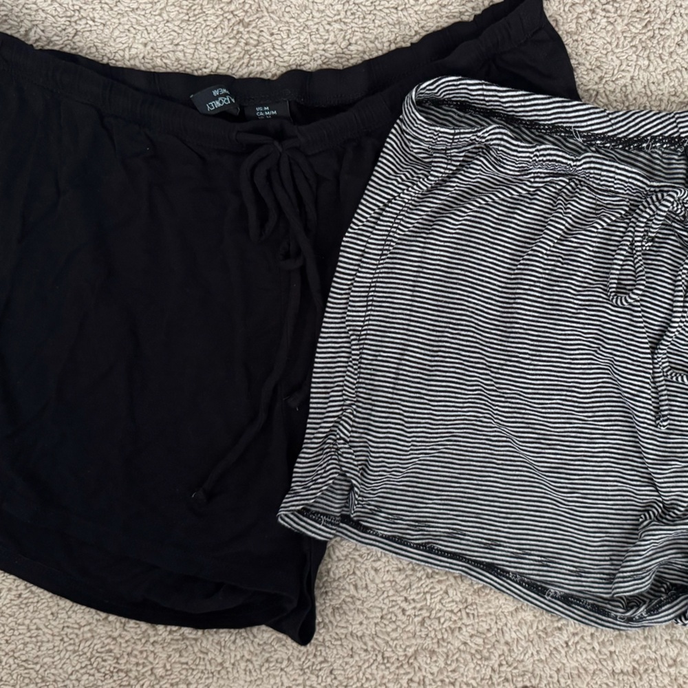 Cynthia Rowley Black and Striped Women's Shorts